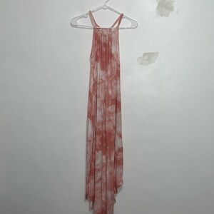 NWT Size XS Women’s Maurices Pink and White Maxi Dress